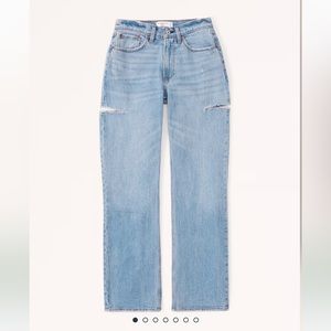 Abercrombie Curve Love The Baggy Mid Rise Jean | Size 33 short